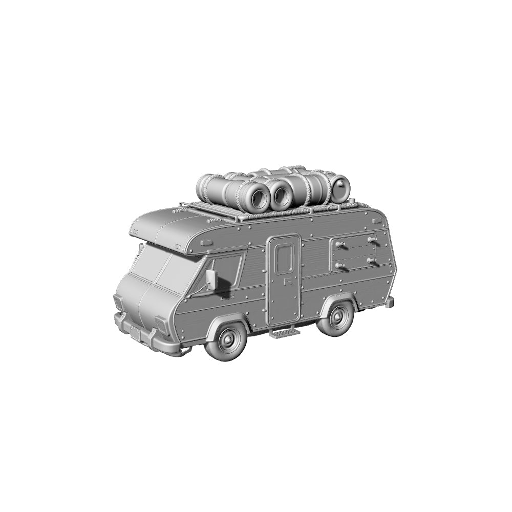 MRY-SFW LYTS326 3D Printed Post-Apocalyptic Highway Ruins Diorama, Zombie & Survivor Miniature Set, Wasteland Terrain for Tabletop Games