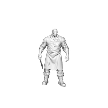 MRY-SFW LYGR323 3D Printed Post-Apocalyptic Supermarket Clerk Survivors Set Wargame Miniatures