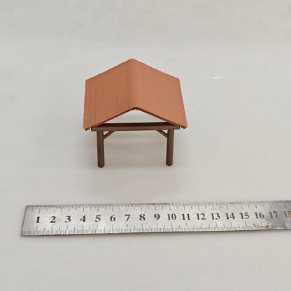 RHF0421 Farm-style small thatched shed Desktop Ornament Sand Table Architecture Architectural Model Miniature House Small-scale Landscaping