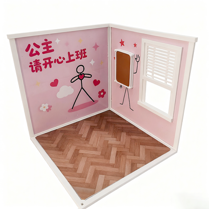 LYTP122015 Corporate Cattle Meal Deal Wall & Floor Ensemble 3D Printing DIY Miniature Scene Dollhouse Creative Pendant Desktop Scene OB Baby House 12-Inch Baby House Assembly Versatile Wall BJD Ancient-Style Scene