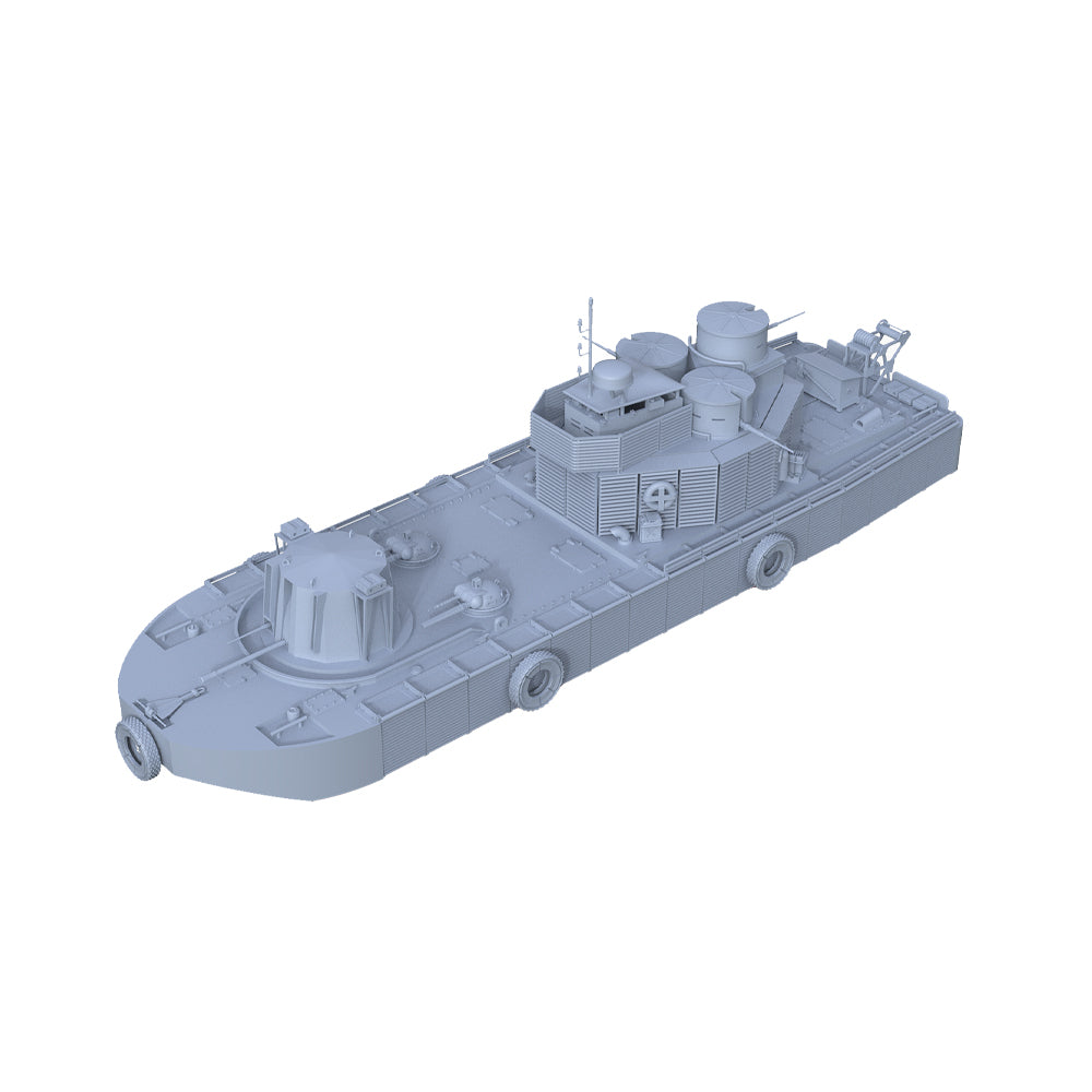 SSMODEL 541 1/700(600,720,800,900) Military Warship Model Kit USN LCM(6) Zippo Landing Craft Support (Flamethrower)