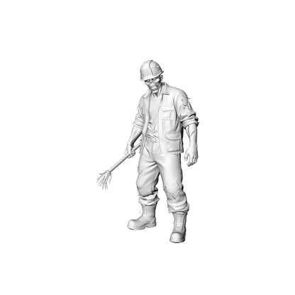 MRY-SFW LYGR315 3D Printed Construction Site Workers Zombies Set ¡§C Builder, Steel Fixer, Cement Worker, Electrician, Tower Crane Driver Model Kit