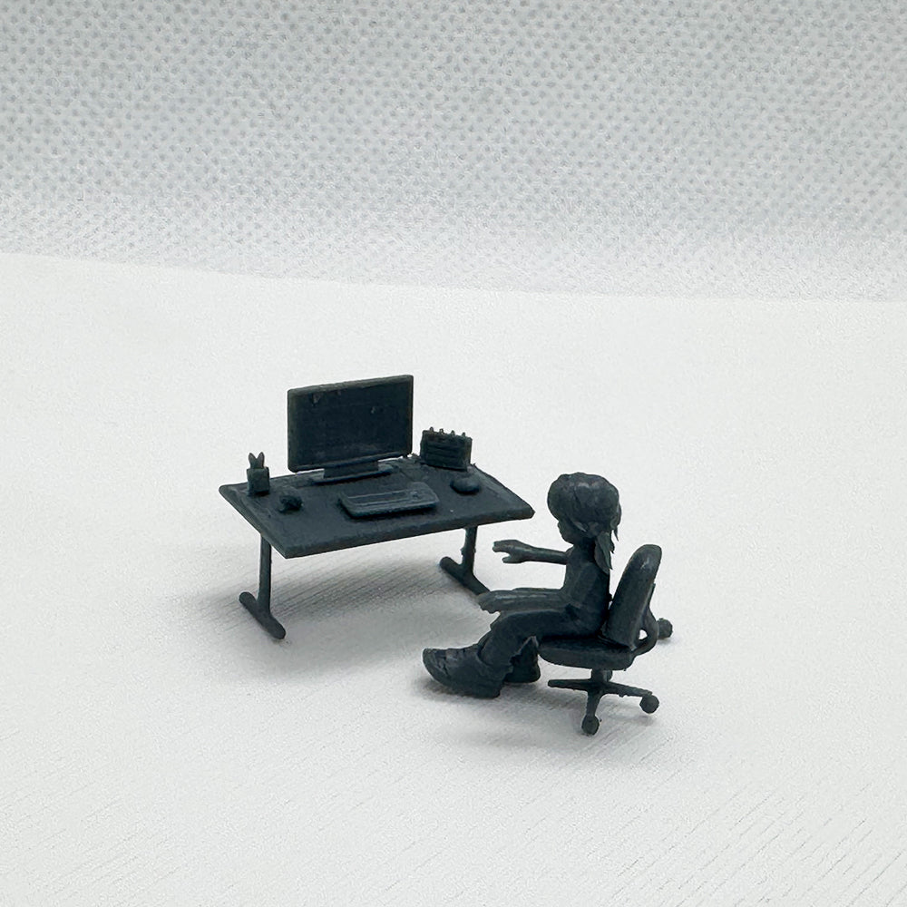 Yao's Studio LYTS021   Display Of Office Furniture Set For Study Room Model Computer Desk