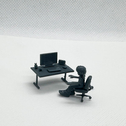 Yao's Studio LYTS021   Display Of Office Furniture Set For Study Room Model Computer Desk