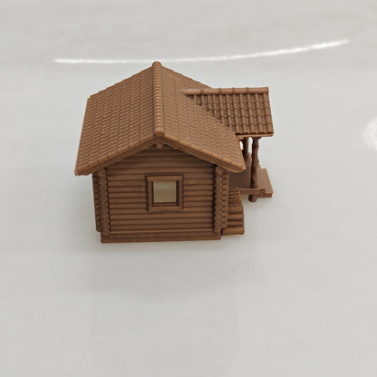 RHF0425 Farm Logging Cabin Desktop Ornament Sand Table Architecture Architectural Model Miniature House Small-scale Landscaping