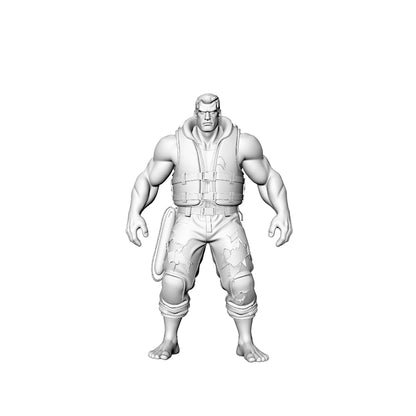 MRY-SFW LYGR328 3D Printed Post-Apocalyptic Cruise Ship Sailor Survivors Set Wargame Miniatures