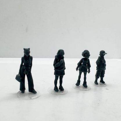 MRY-SFW MRY-SFW LYTS143 3D Printed Trendy Female Miniature Figures - Streetwear Style for Diorama Model Car Display Accessories HO Scale