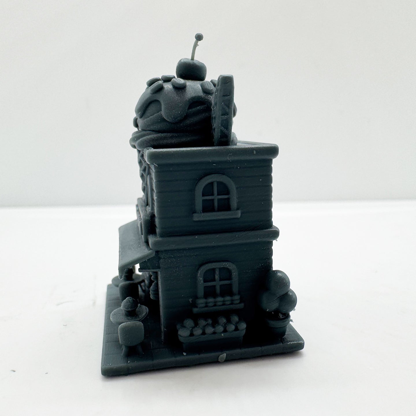 LYTS180 3D Printed Ice Cream Shop Themed Miniature Scene Decoration - Whimsical Style