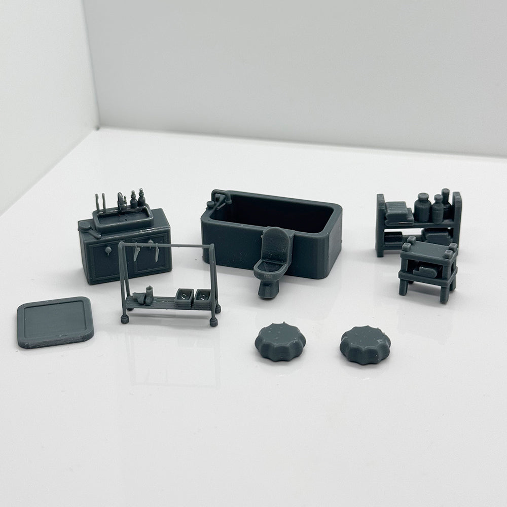 Yao's Studio LYTS089 3D Printed Miniature Model Bathroom Furniture Set