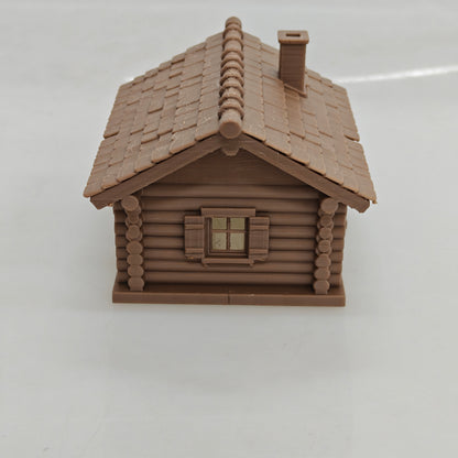 RHF0418 Farm-style log cabin Desktop Ornament Sand Table Architecture Architectural Model Miniature House Small-scale Landscaping