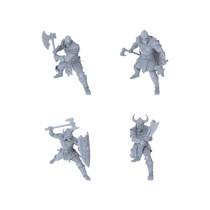 MRY-SFW LYGR042 Medieval, Berserker, Magic Theme, Wargame, Resin Blank Model, Fantasy Theme, Wargaming Miniatures, Scenic Figures, Handmade Figure, Hand-painted S Scale