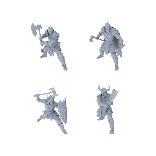MRY-SFW LYGR042 Medieval, Berserker, Magic Theme, Wargame, Resin Blank Model, Fantasy Theme, Wargaming Miniatures, Scenic Figures, Handmade Figure, Hand-painted S Scale