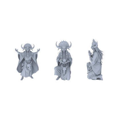 MRY-SFW LYGR045 Shaman, Magic Theme, Wargame, Resin Blank Model, Fantasy Theme, Wargaming Miniatures, Scenic Figures, Handmade Figure, Hand-painted S Scale