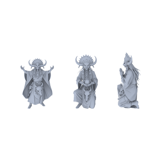 MRY-SFW LYGR045 Shaman, Magic Theme, Wargame, Resin Blank Model, Fantasy Theme, Wargaming Miniatures, Scenic Figures, Handmade Figure, Hand-painted S Scale