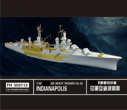 Flyhawk FH350113 1/350 USS WWII Heavy Cruiser Indianapolis CA-35 For Trumpeter 05326