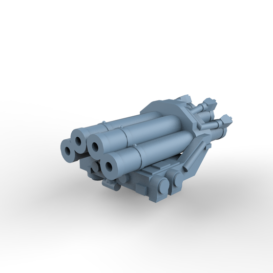 Yao's Studio LYCG398 Model Upgrade Parts Germany Quadruple-Mounted 375mm Antisubmarine Rocket Launcher