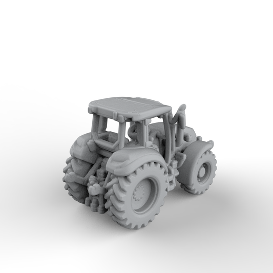Yao's Studio LYT398 Farm/Construction Tractor Plow Farm/Construction Tractor Plow HO/OO/Z/N/TT Railroad Warehouse Dock Transportation Miniature Military Car