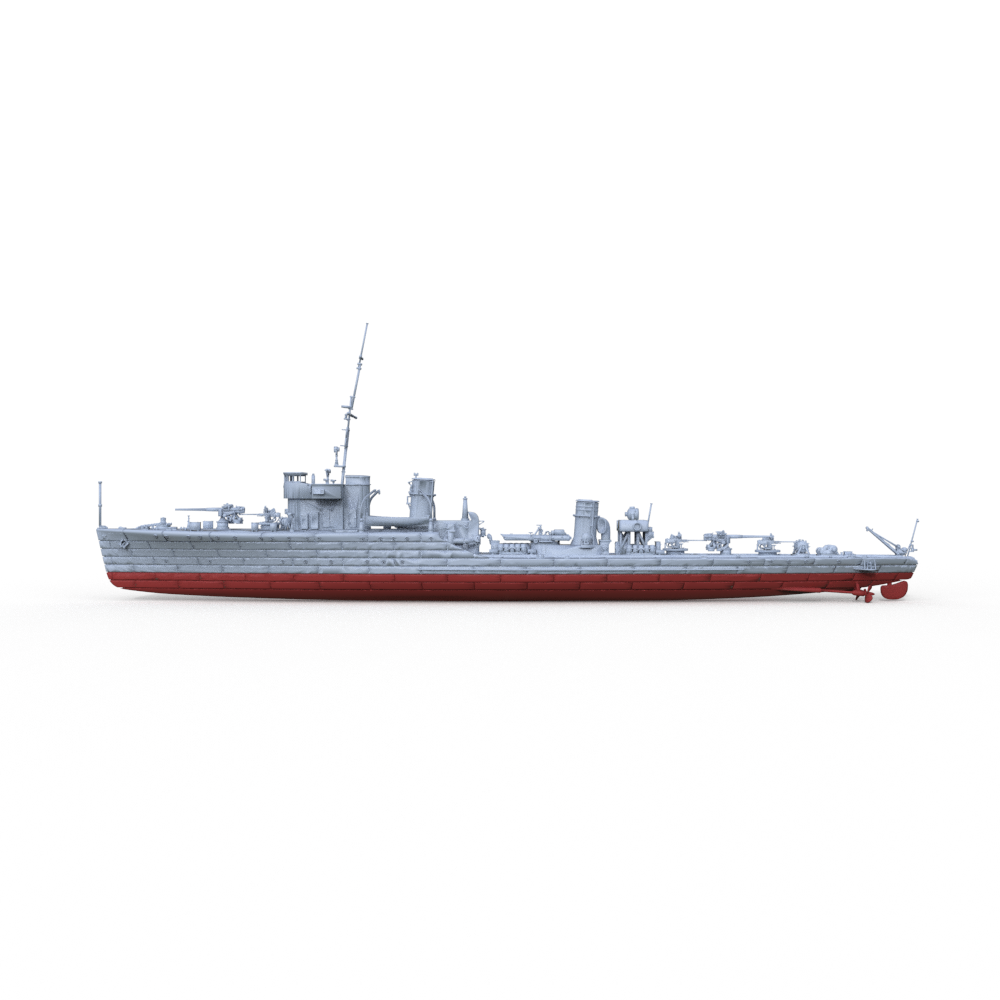 SSMODEL 624S Military Model Kit Soviet Uragan Class SKR Groza Frigate Full Hull