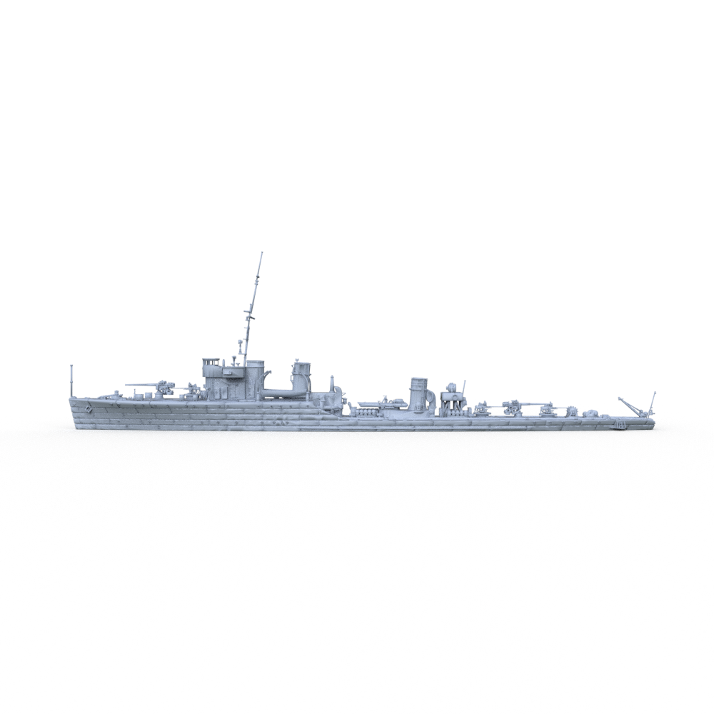 SSMODEL 624 Military Model Kit Soviet Uragan Class SKR Groza Frigate(Bottomless Version)