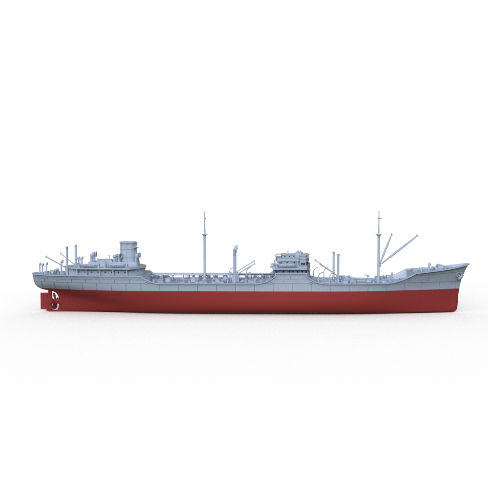SSMODEL 722S Military Model Kit USN Ohio Cargo Ship Full Hull