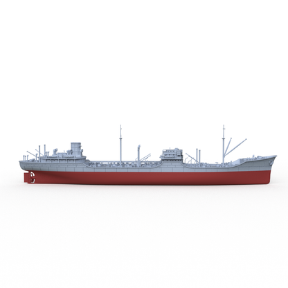 SSMODEL 722S Military Model Kit USN Ohio Cargo Ship Full Hull