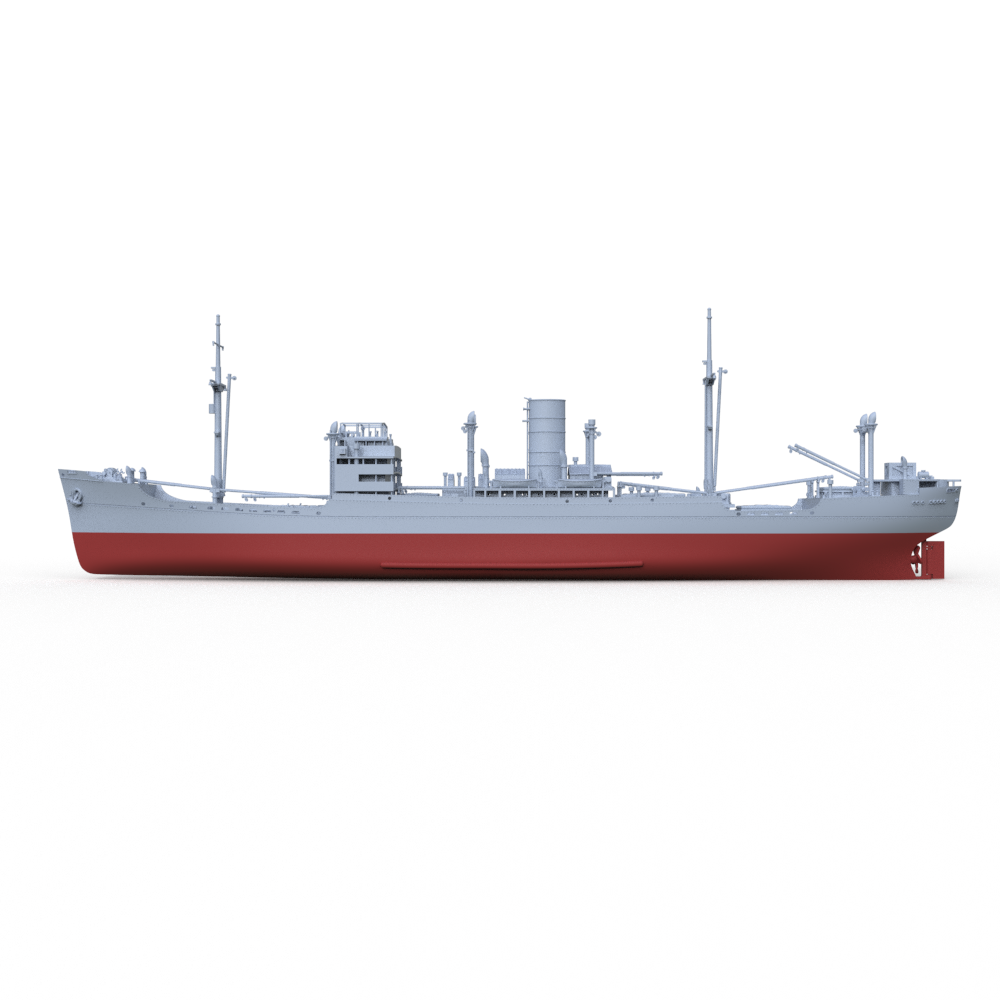 SSMODEL 723S Military Model Kit German Goldenfels Cargo Ship Full Hull