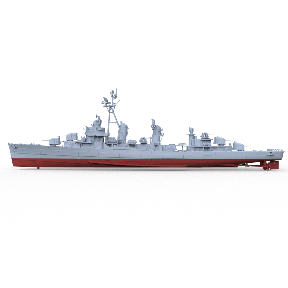 SSMODEL 729S Military Model Kit German Z21 Destroyers Z4 1960 Full Hull