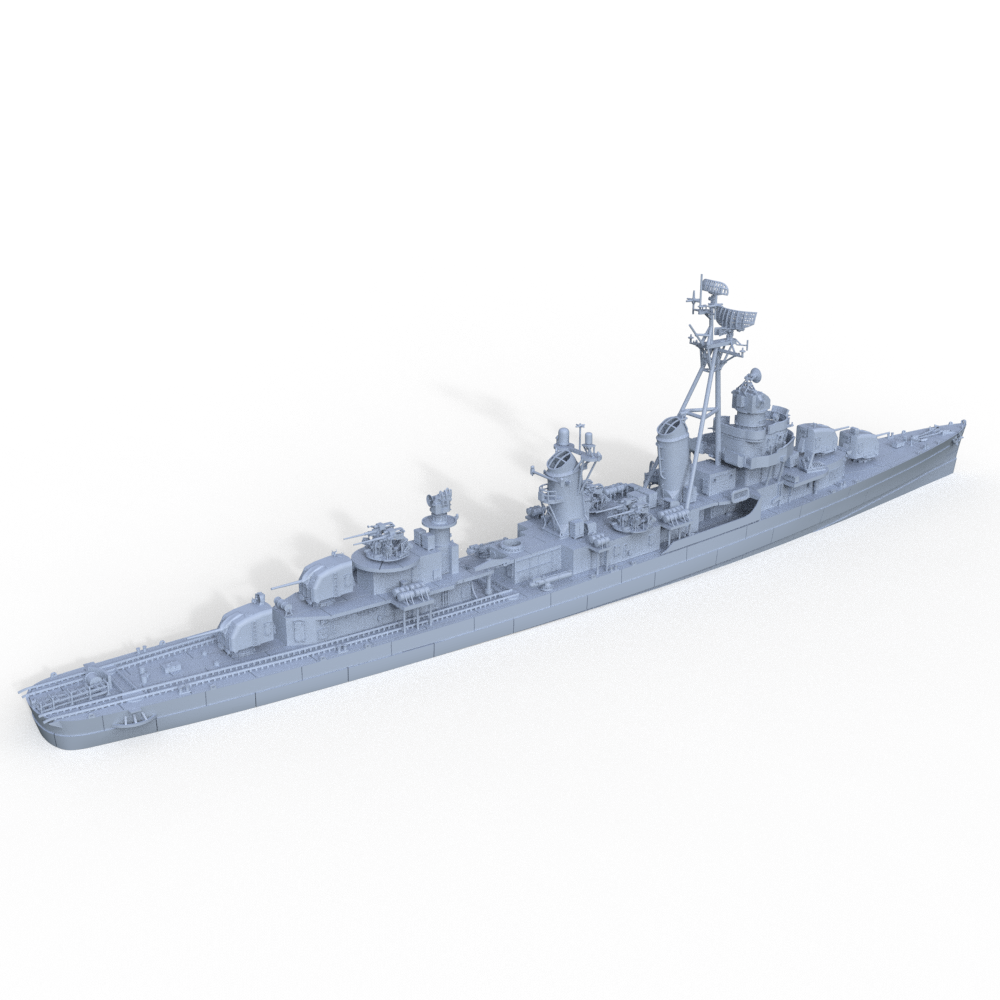 SSMODEL 729 Military Model Kit German Z21 Destroyers Z4 1960(Bottomless Version)