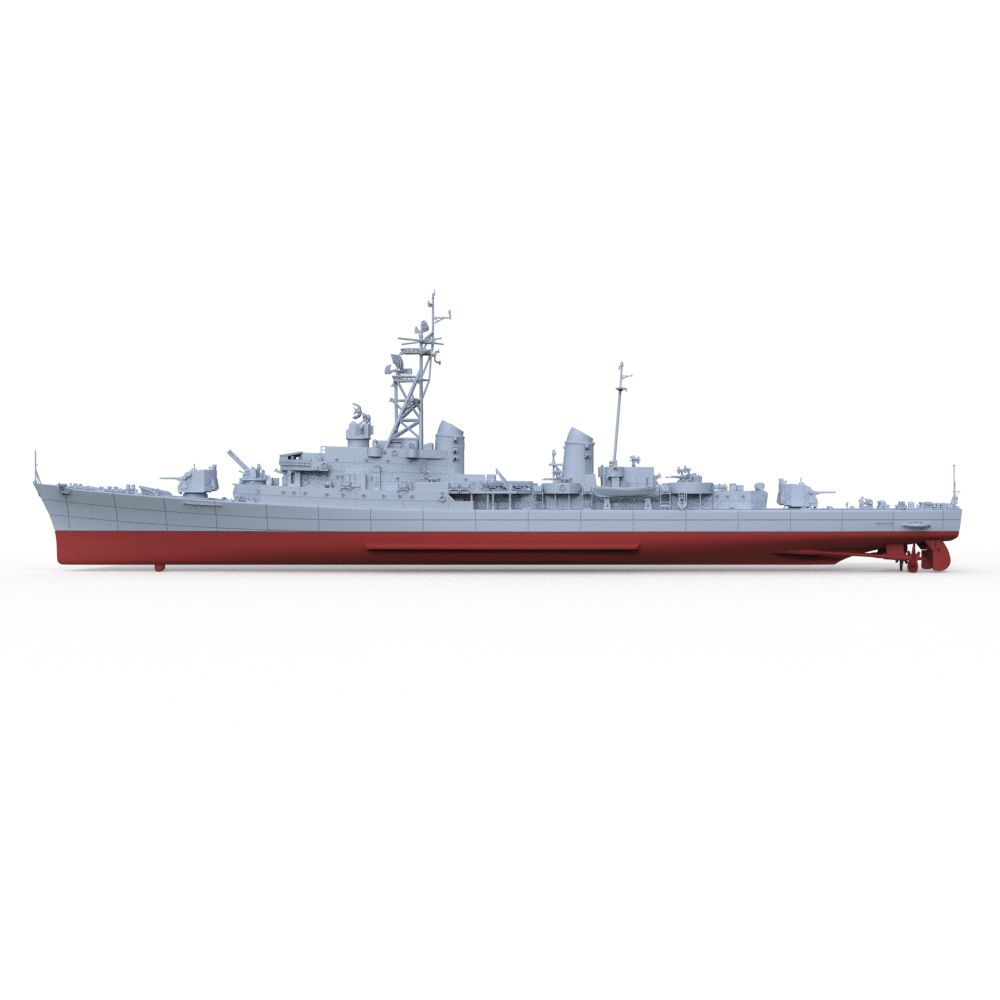 SSMODEL 734S Military Model Kit Italian Indomito Class Destroyer Impetuoso 1958 Full Hull