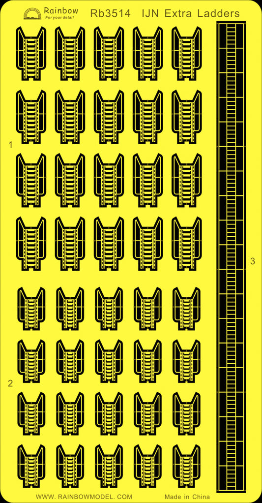 Rainbow RB3514 1/350Detail Up IJN Extra Ladders