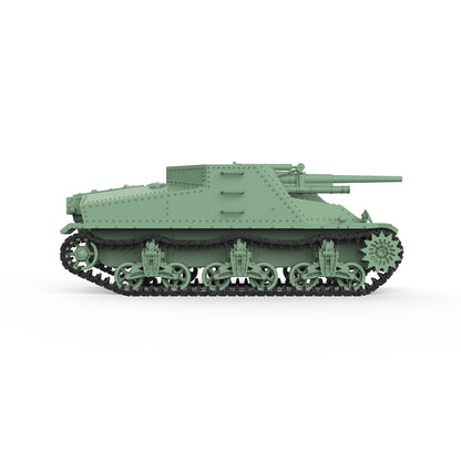 SSMODEL 500D Finished Painted Military Model Kit US T40 3-inches Artillery Tank Destroyer