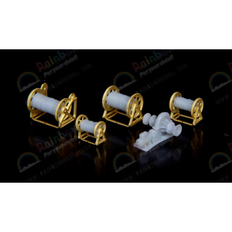 Rainbow RB3551 IJN Cable Reels & Winch [2PE, 40+6Resin parts]