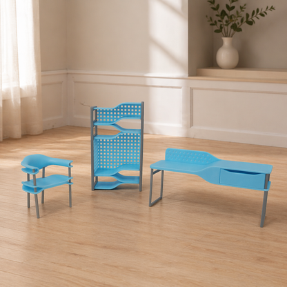RHF0533E Shimmering waves yellow chair Desktop decorations dollhouse furniture mini study room scene furniture pastel-colored furniture wavy furniture miniature original design furniture