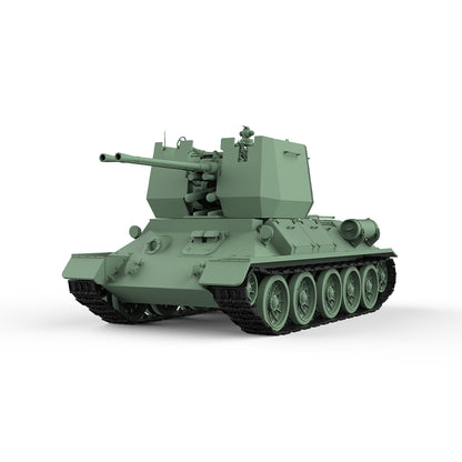 SSMODEL 751 Military Armoured Model Kit Soviet T-34 Anti Aircraft Tank