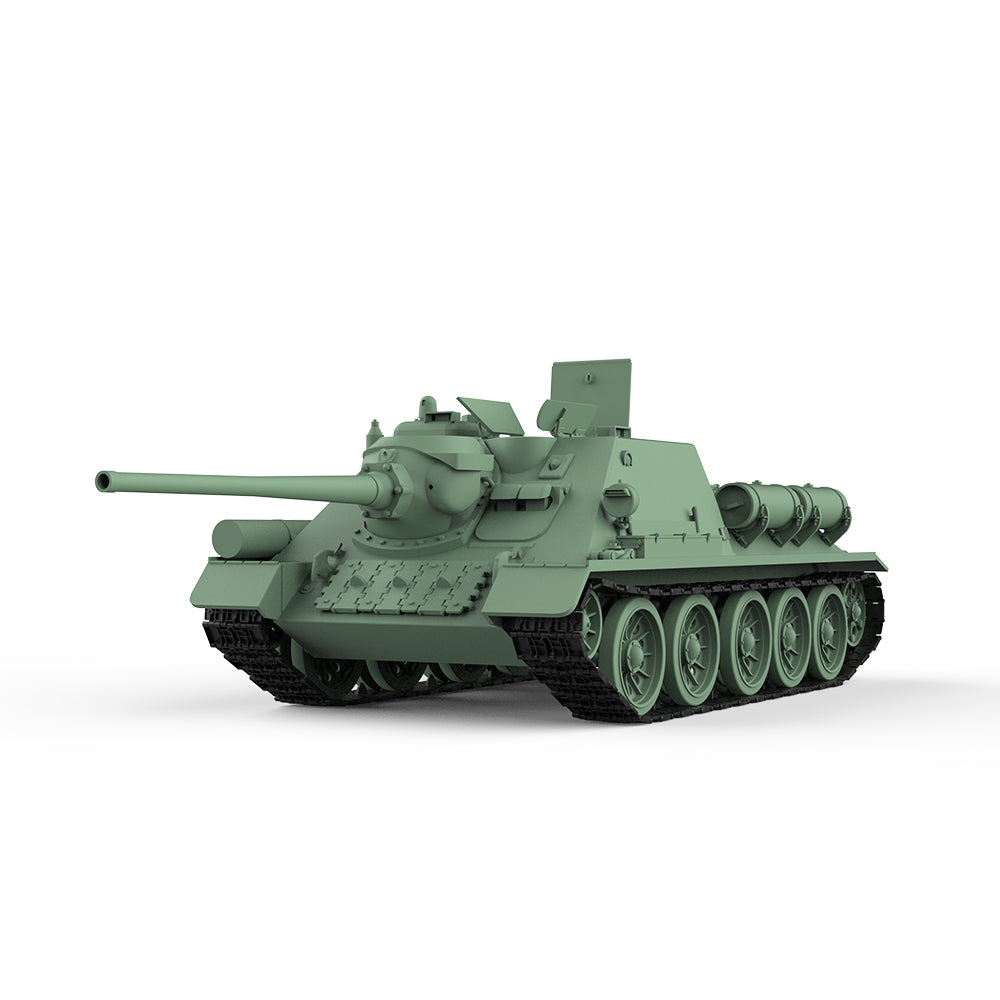 SSMODEL 752D Finished Painted Military Model Kit Soviet SU-85 Tank Destroyer