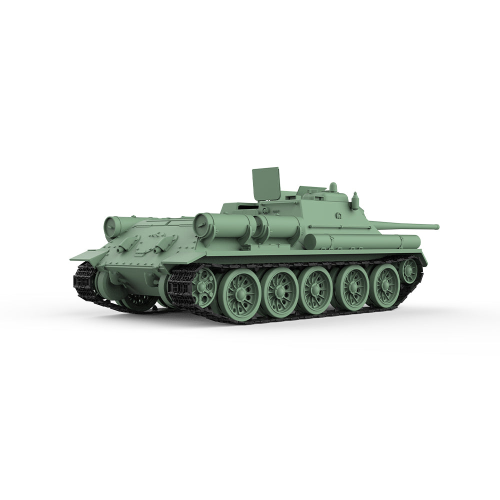 SSMODEL 752D Finished Painted Military Model Kit Soviet SU-85 Tank Destroyer