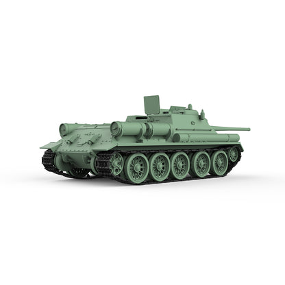 SSMODEL 752D Finished Painted Military Model Kit Soviet SU-85 Tank Destroyer