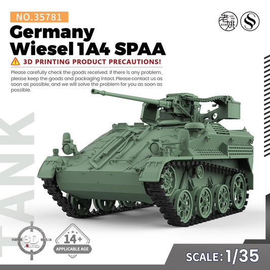 SSMODEL 781 1/35(32) Military Model Kit Germany Wiesel 1A4 SPAA V1.9