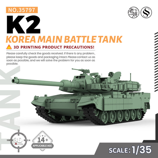 SSMODEL 797 Military Armoured Model Kit Korea K2 Main Battle Tank