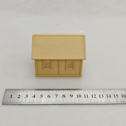 RHF0420 Farm-style workshop with door Desktop Ornament Sand Table Architecture Architectural Model Miniature House Small-scale Landscaping