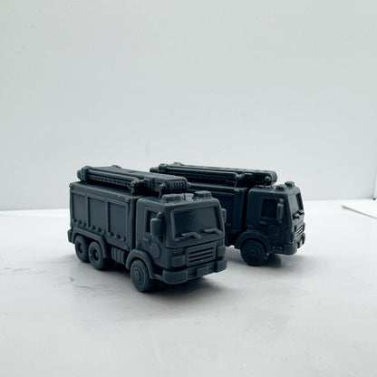 LYTS161 3D Printed Fire Truck Miniature Model Rescue Vehicle Decor for Dioramas Collection Displays