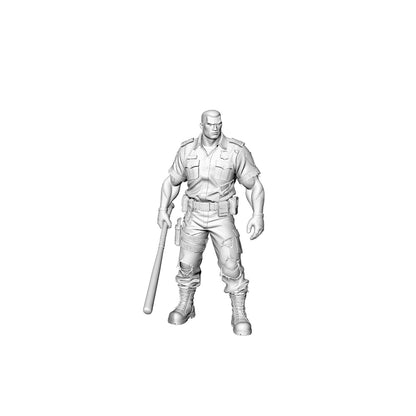 MRY-SFW LYGR323 3D Printed Post-Apocalyptic Supermarket Clerk Survivors Set Wargame Miniatures