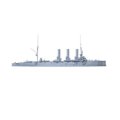 SSMODEL 507 Military Warship Model Kit Russian Navy Diana Protected Cruiser