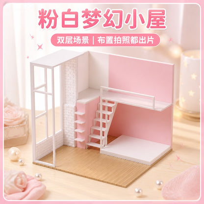 RHF0396 LOFT Apartment Miniature Frame, Single-Side Display  – LCD 3D printed resin model kit, image 1
