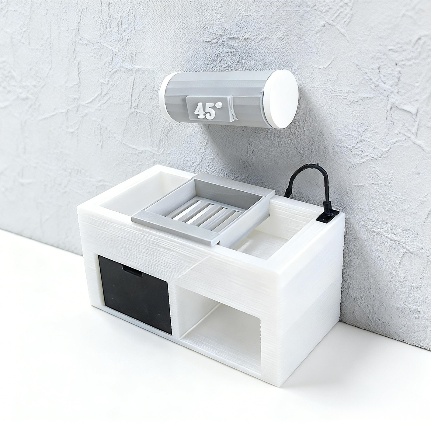 RHF261 Sink Water Heater Miniature Scene Model Ornament Original Modern Minimalist Sink with Water Heater Dollhouse Furniture Accessory