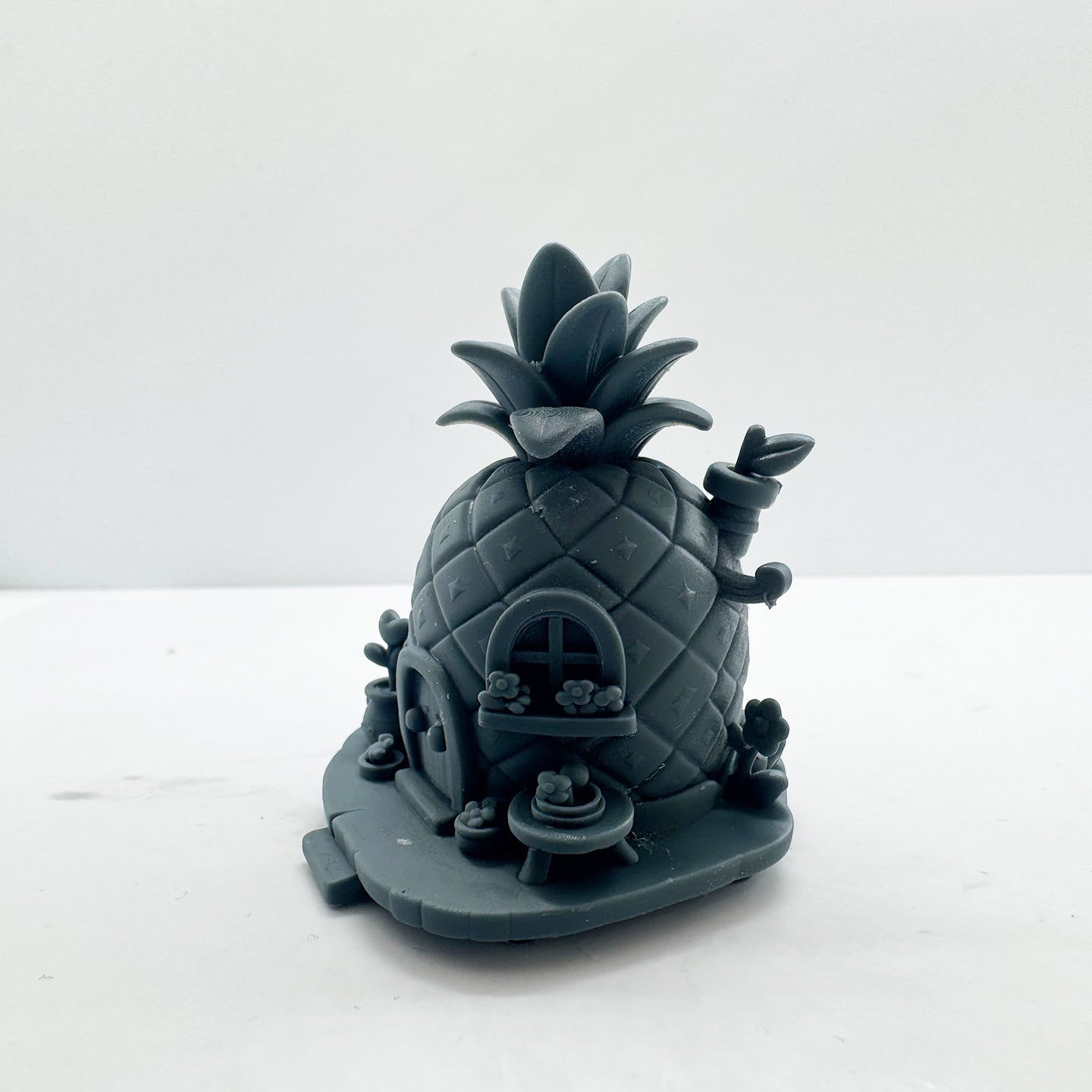 LYTS188 Pineapple House Miniature Model - 3D Printed Fairy Tale Diorama Decor Ornament