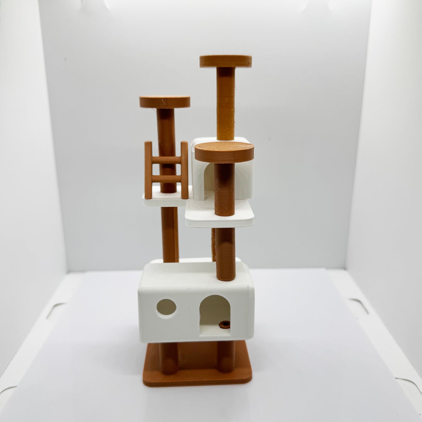 RHF12202 Miniature Cat Climbing Frame Cat Toy Set Dollhouse