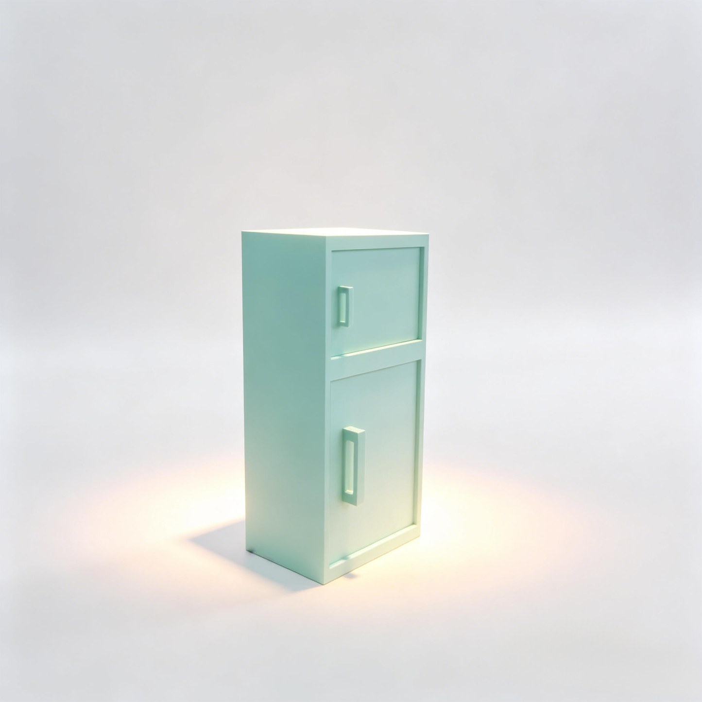 RHF12253 Openable and Closable Refrigerator 3D Printed Modern Miniature Furniture Openable & Closable Refrigerator Model