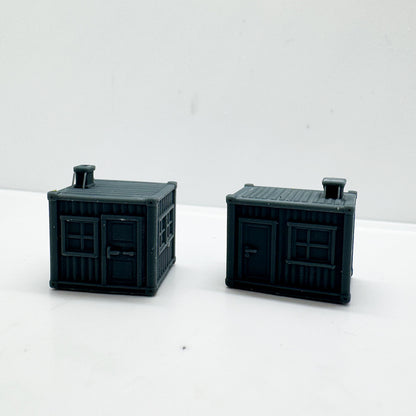 LYTS170 3D Printed Industrial-Style Container Hut Miniature Model - Diorama Decor