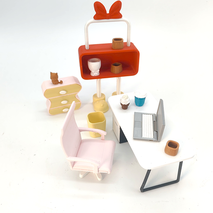 LYTP1020 Corporate Cattle Meal Deal 3D Printing DIY Miniature Scenes Dollhouse Creative Decorations Desktop Scenarios Mini Models 18-Inch BJD OB Doll